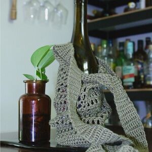 Handmade Crochet Bottle Bag